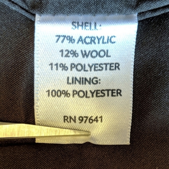 J. Jill Skirt Sequinned Wool Blend Walnut Brown Copper Shimmer Side Zip size 4 - Picture 7 of 9